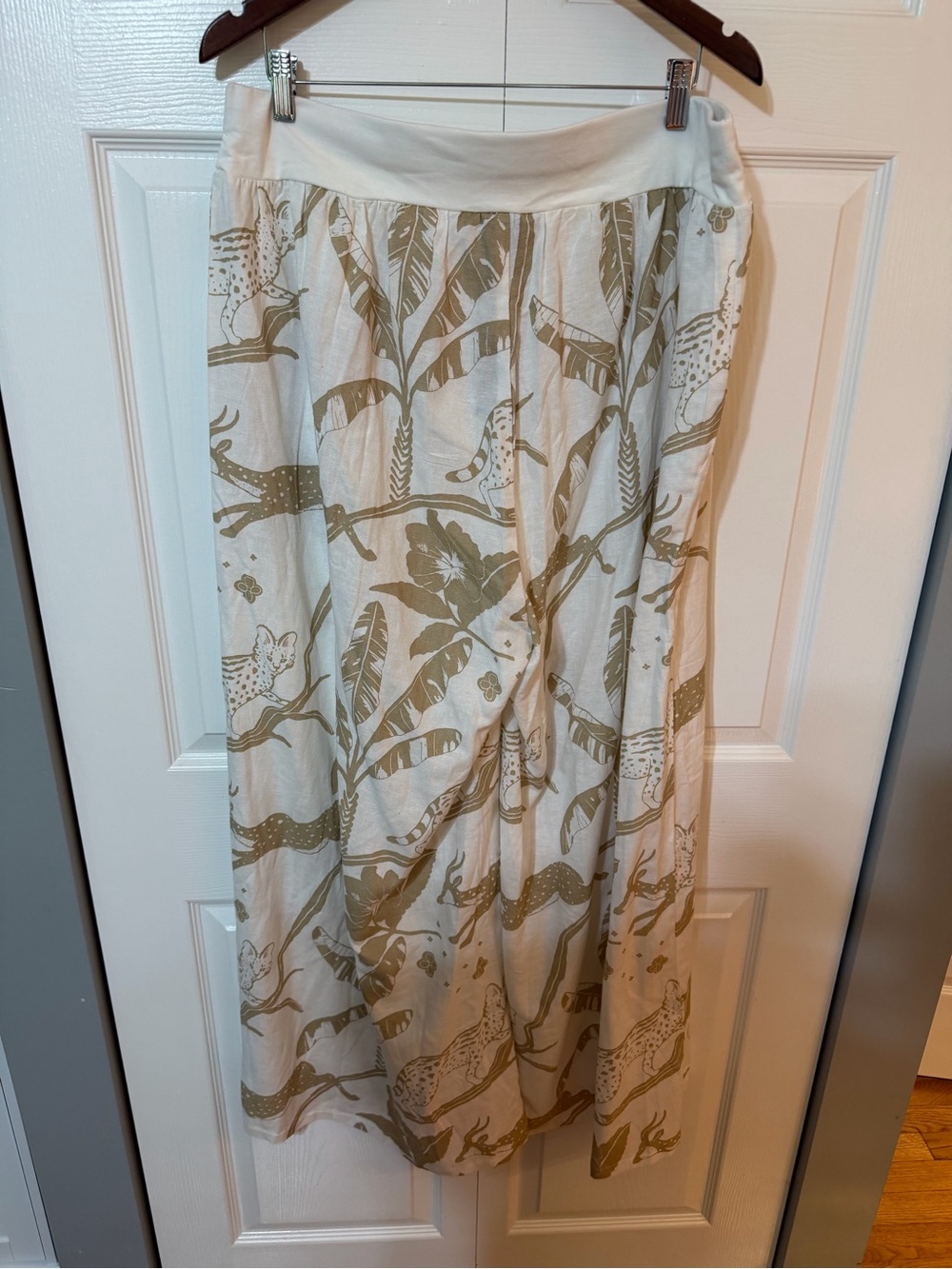 Ashley Stewart Cream and Tan Wide Leg Jumpsuit Set - Picture 7 of 12